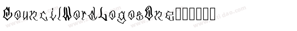 CouncilWordLogosOne字体转换