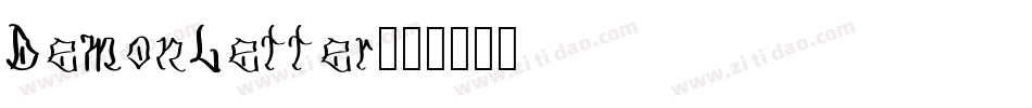 DemonLetter字体转换