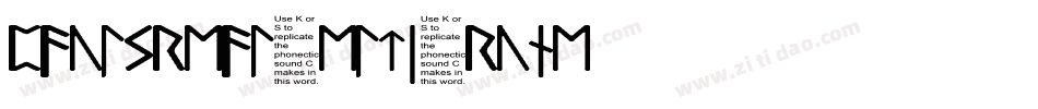 Pauls-Real-Celtic-Rune字体转换