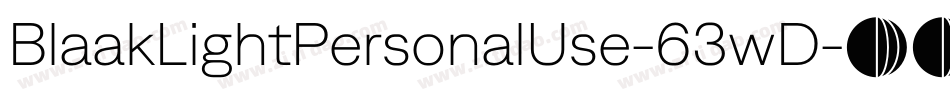 BlaakLightPersonalUse-63wD字体转换 BlaakLightPersonalUse-63wD字体转换