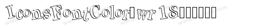 IconsFontColor-wr18字体转换