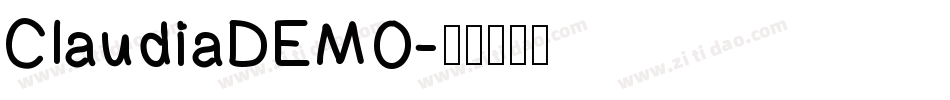 ClaudiaDEMO字体转换