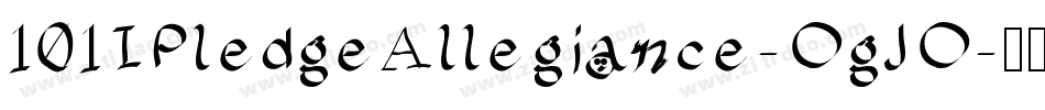 101IPledgeAllegiance-ogJo字体转换