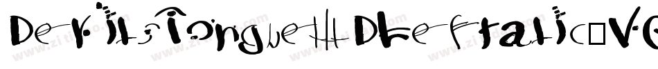 DevilsTongue3DLeftalic-VGGqZ字体转换