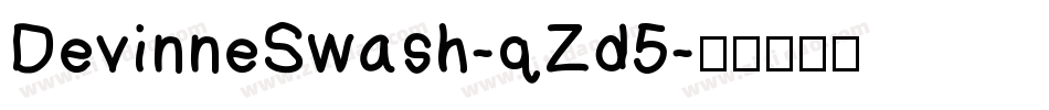 DevinneSwash-qZd5字体转换