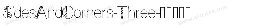 SidesAndCorners-Three字体转换