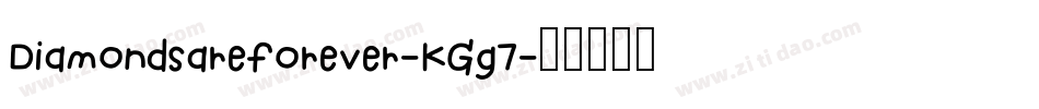 Diamondsareforever-KGg7字体转换