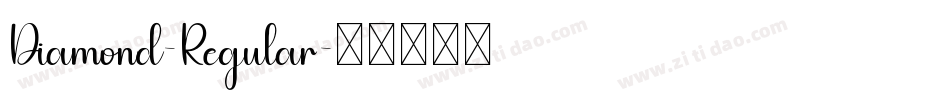 Diamond-Regular字体转换