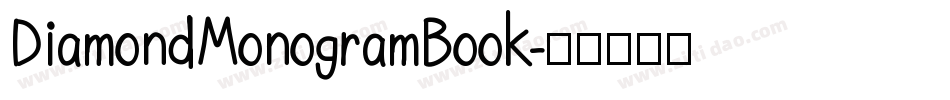 DiamondMonogramBook字体转换