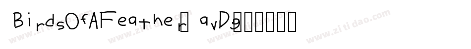 BirdsOfAFeather-avDg字体转换
