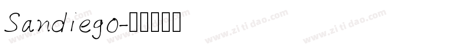 Sandiego字体转换