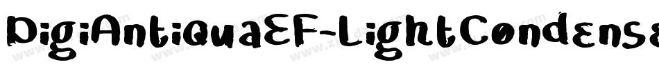 DigiAntiquaEF-LightCondensed字体转换