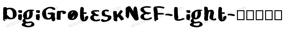 DigiGroteskNEF-Light字体转换