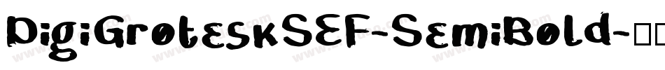 DigiGroteskSEF-SemiBold字体转换