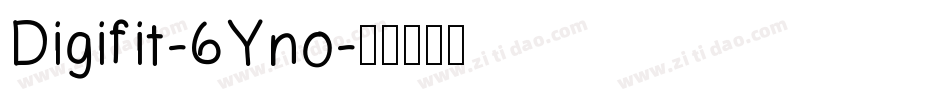 Digifit-6Yno字体转换