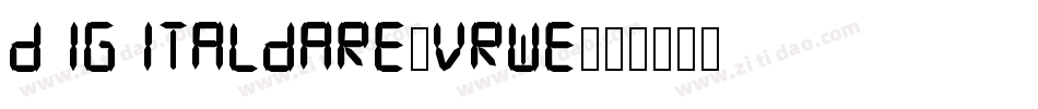 DigitalDare-vrWE字体转换