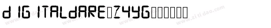 DigitalDare-z4yG字体转换