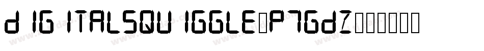 DigitalSquiggle-p7gdZ字体转换
