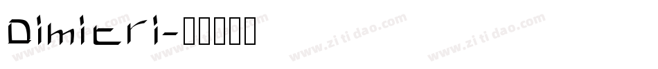 Dimitri字体转换
