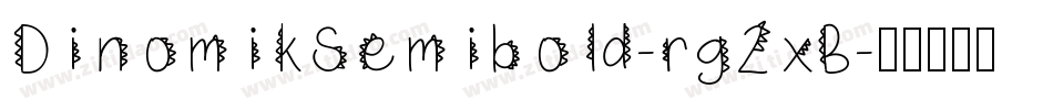DinomikSemibold-rg2xB字体转换