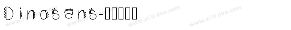 Dinosans字体转换
