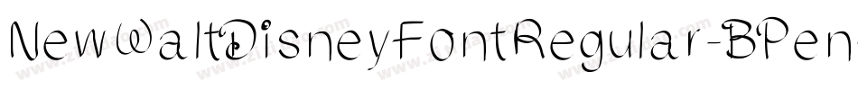 NewWaltDisneyFontRegular-BPen字体转换