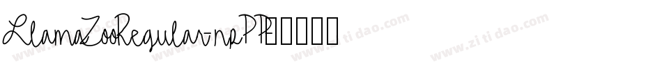 LlamaZooRegular-npPP字体转换