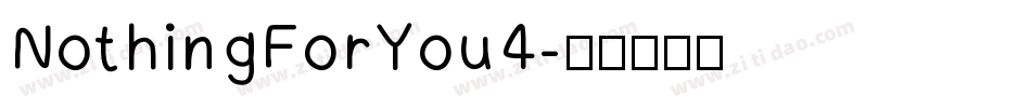 NothingForYou4字体转换
