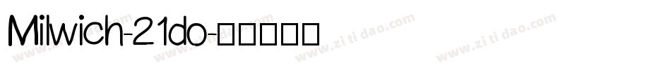Milwich-21do字体转换