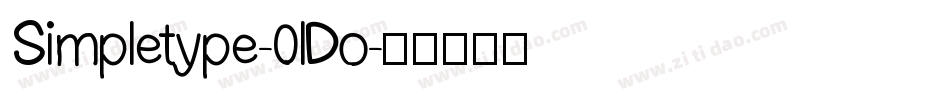 Simpletype-0lDo字体转换