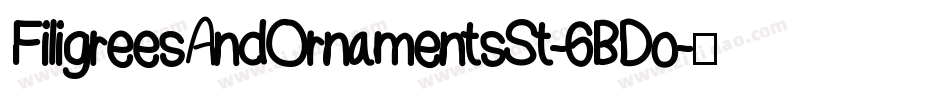 FiligreesAndOrnamentsSt-6BDo字体转换