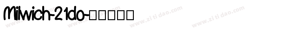 Milwich-21do字体转换