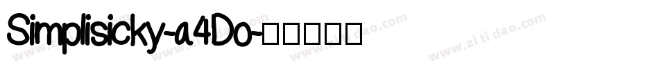 Simplisicky-a4Do字体转换