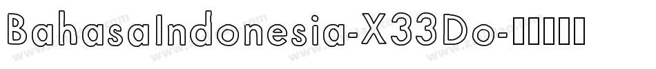 BahasaIndonesia-X33Do字体转换