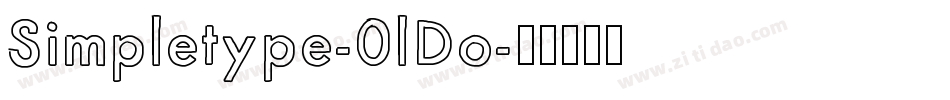 Simpletype-0lDo字体转换
