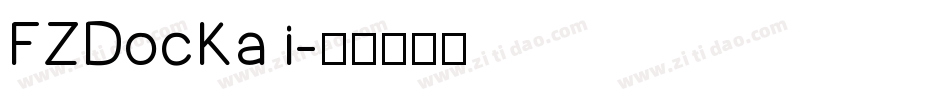 FZDocKai字体转换