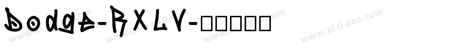 Dodge-RXLV字体转换