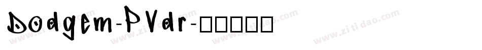 Dodgem-PVdr字体转换