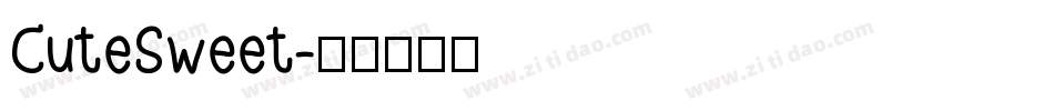CuteSweet字体转换