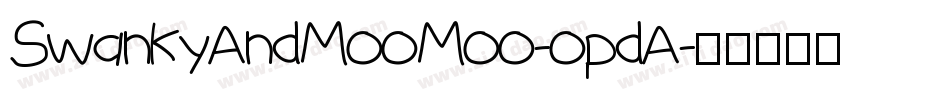 SwankyAndMooMoo-opdA字体转换