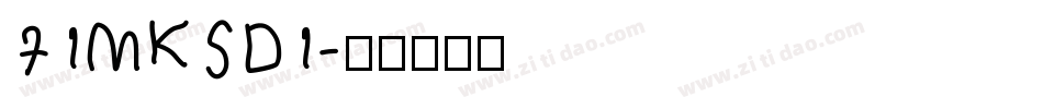 71MKSD1字体转换