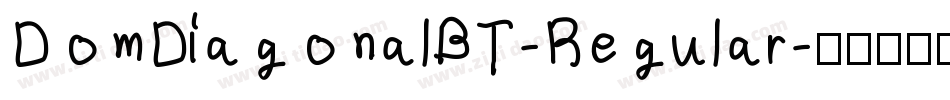 DomDiagonalBT-Regular字体转换