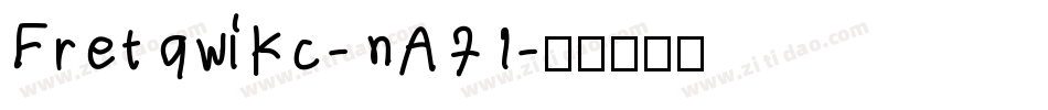Fretqwikc-nA71字体转换