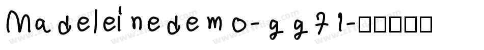 Madeleinedemo-gg71字体转换