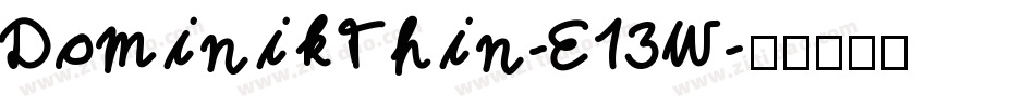 DominikThin-E13W字体转换