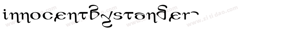 INNOCENTBYSTANDER字体转换