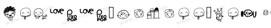 Pixopop-Kawaii-Girls字体转换
