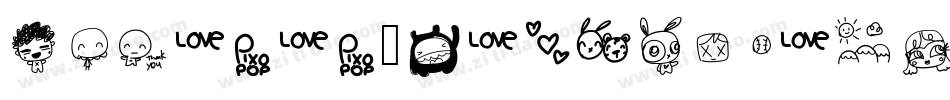 Pixopop-Monstalove字体转换