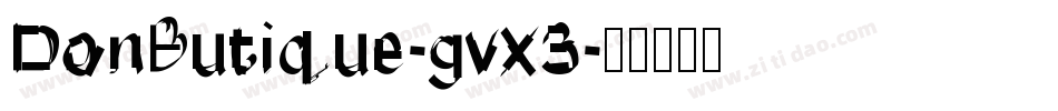 DonButique-gvx3字体转换
