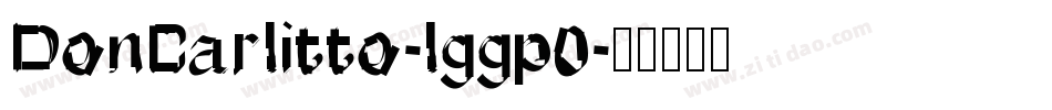 DonCarlitto-lggp0字体转换